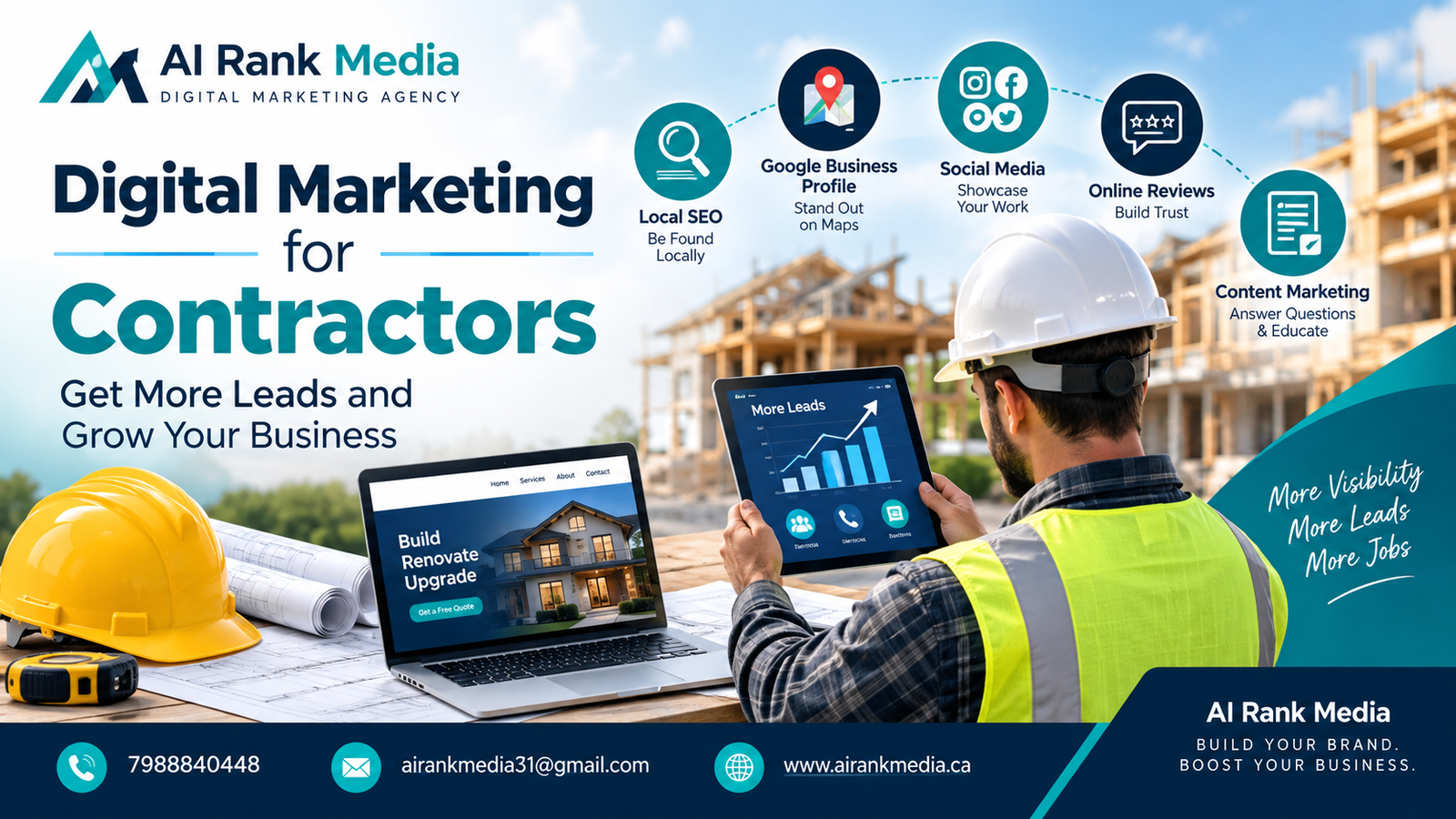 AI Rank Media Digital Marketing for Contractors: How to Get More Leads and Grow Your Business