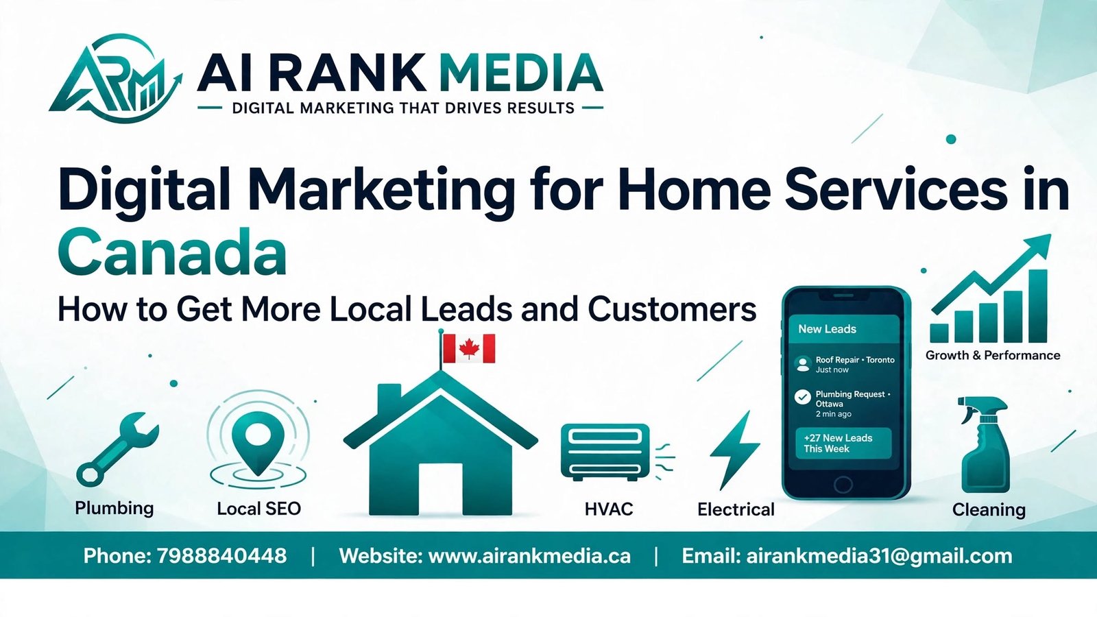 AI Rank Media Digital Marketing for Home Services in Canada: How to Get More Local Leads and Customers